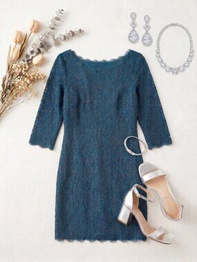 aritzia babaton lace dress Aritzia Babaton Masaki Black Lace Crepe Mini